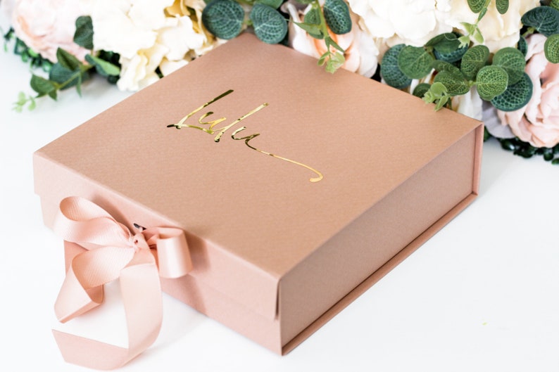 Personalized Gift Box, Bridesmaid Proposal Box, Wedding Gift Box, Birthday Gift Box, Keepsake Box Personalized, Bridesmaid Gift Box image 3