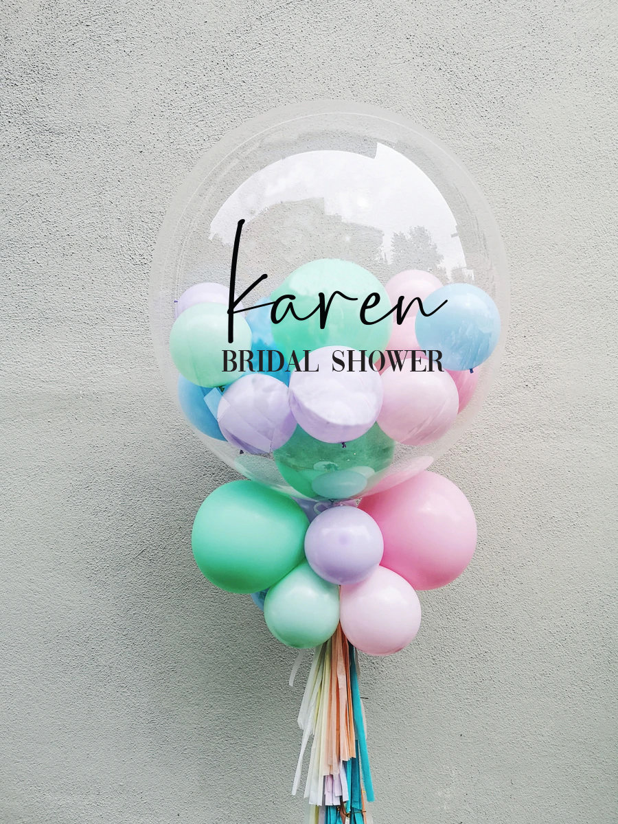 Personalised Balloon Decal, Balloon Label, Custom Vinyl Decal, Birthday ...
