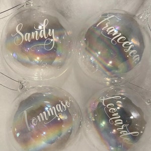 Adesivi con nome personalizzato, adesivi per matrimonio, etichette per dispensa, adesivi per organizer per trucco, adesivi per palline di Natale, decalcomania con nome personalizzato