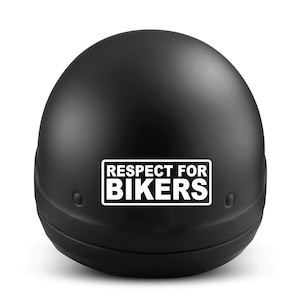 Motorcycle Helmet Respect for Bikers Decal, Motorbike Sticker, Car Sticker, Motorbike Vinyl Decal
