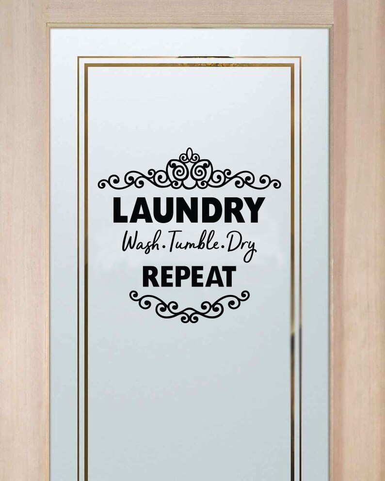 Laundry Vinyl Decal Laundry Door Decal Laundry Room Decal Etsy