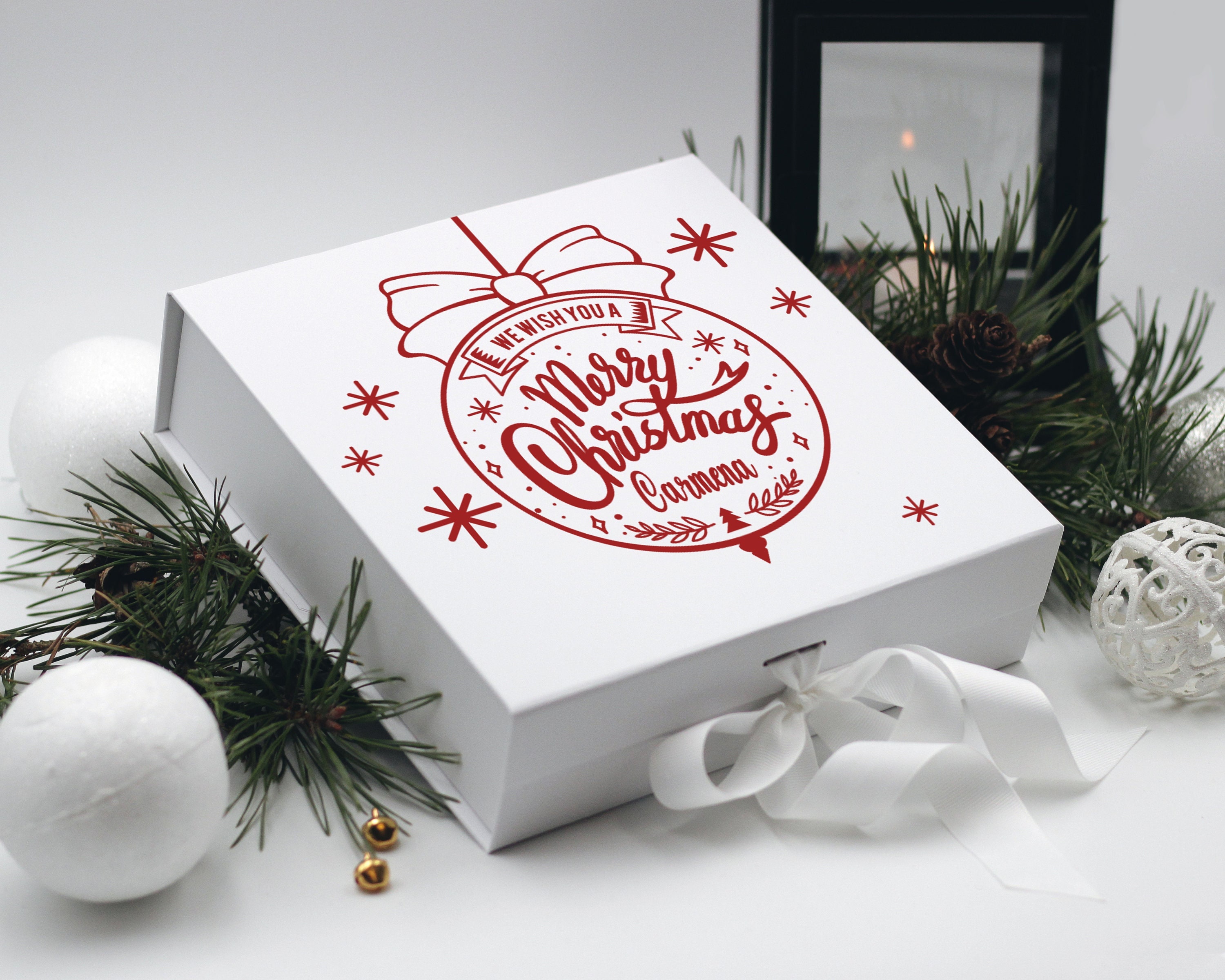 Personalized Merry Christmas Gift Box