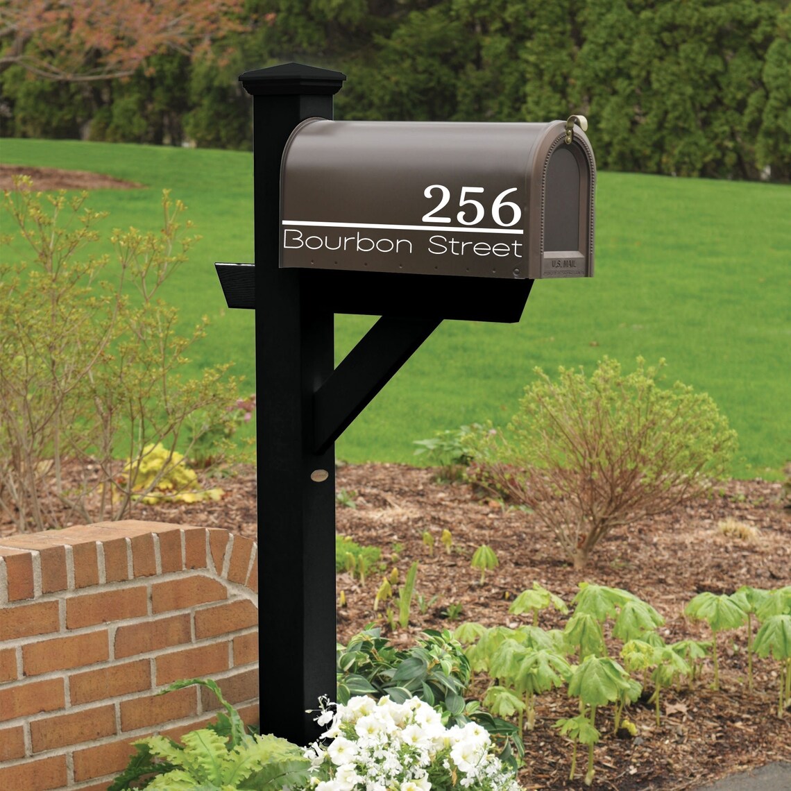 Mailbox Decal House Numbers Sticker Address Sign Front Door Etsy