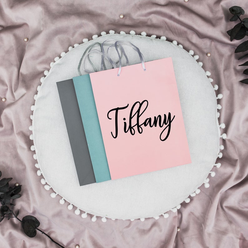 Custom Name Stickers Glasses Decal Glitter Rose Gold Wedding Etsy