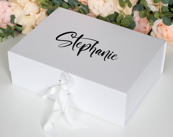 Grande scatola regalo personalizzata A4, scatola per proposta di damigella d'onore, scatola regalo di nozze, scatola regalo di compleanno, scatola dei ricordi personalizzata, scatola regalo da damigella d'onore