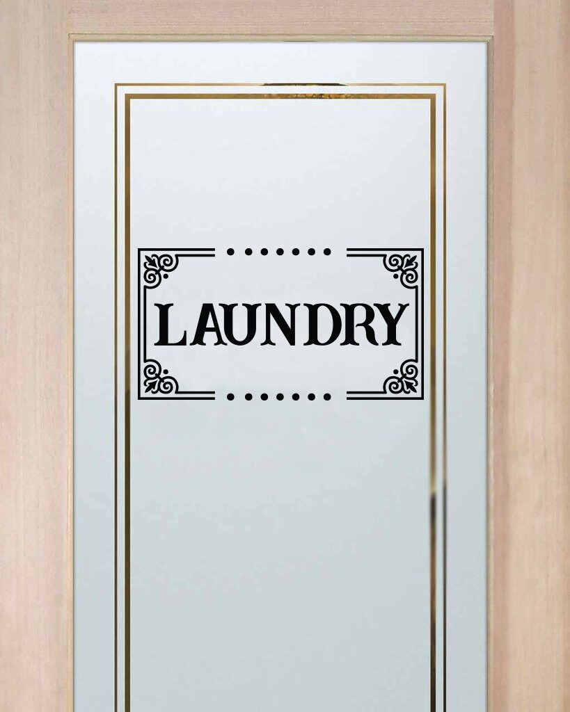Calcomanía de vinilo de lavandería calcomanía de la puerta de | Etsy