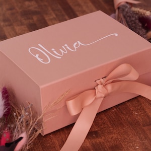 Personalisierte Geschenkbox, Brautjungfern-Angebotsbox, Hochzeitsgeschenkbox, Geburtstagsgeschenkbox, Andenkenbox personalisiert Bild 5