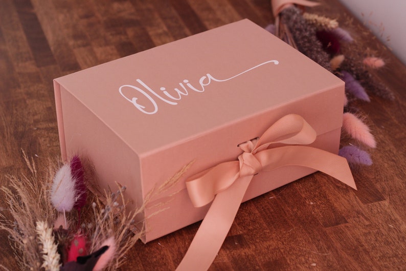 Personalisierte Geschenkbox, Brautjungfern-Angebotsbox, Hochzeitsgeschenkbox, Geburtstagsgeschenkbox, Andenkenbox personalisiert Bild 5