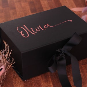 Personalisierte Geschenkbox, Brautjungfern-Angebotsbox, Hochzeitsgeschenkbox, Geburtstagsgeschenkbox, Andenkenbox personalisiert Bild 7