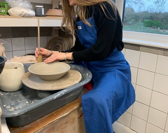 Split Leg langlebige Baumwolle Keramik Schürze - Verstellbar