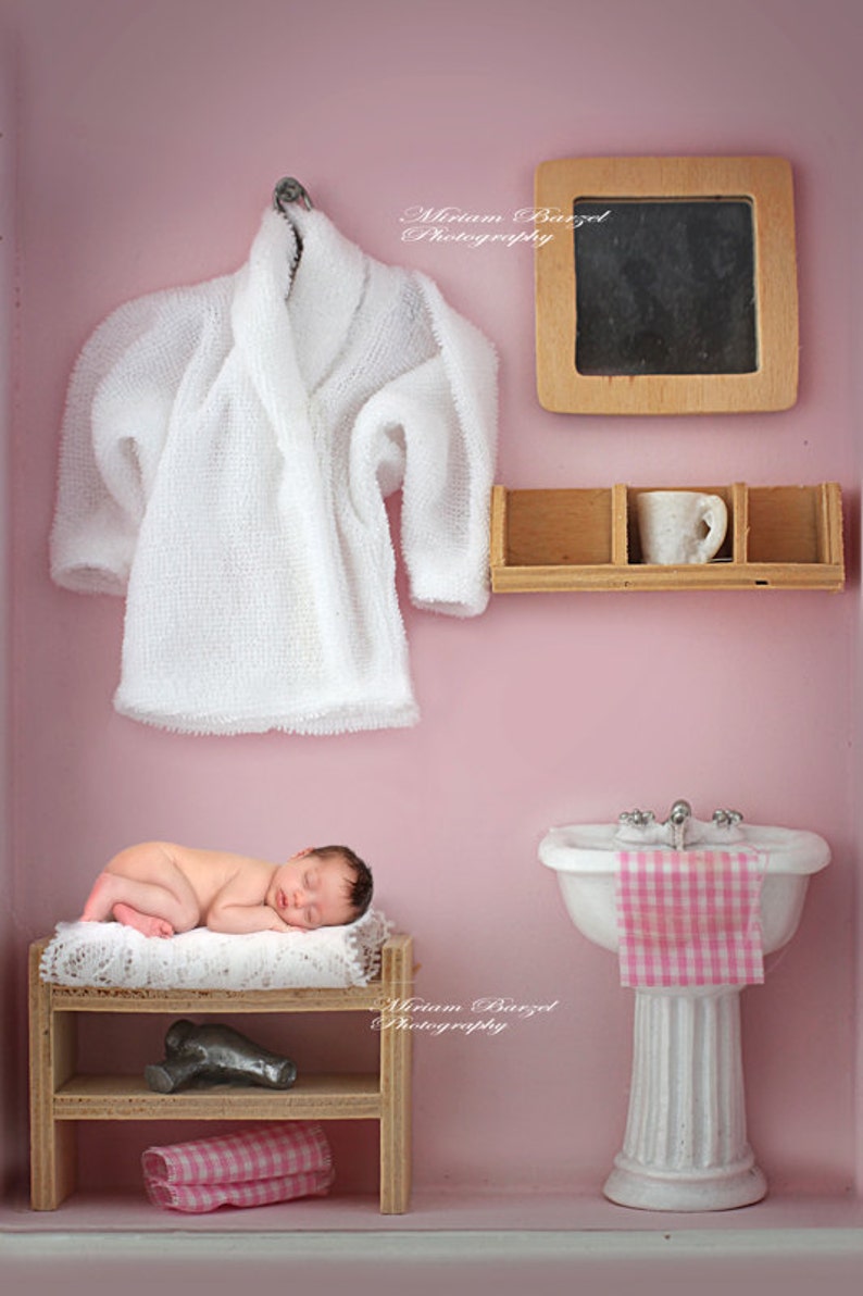 digital new born backdrop pink prop