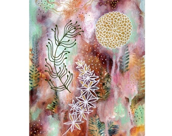 Forest Soul Original Mixed Media Painting