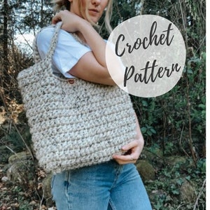 Patrón de bolso de mano Cascades / Tutorial de bolso de ganchillo