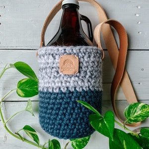 Crossbody Purse / Wine Bottle Bag / Growler Carrier / 64oz Beer Sling