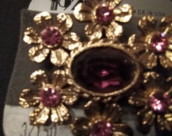 1928 Jeweled Brooch