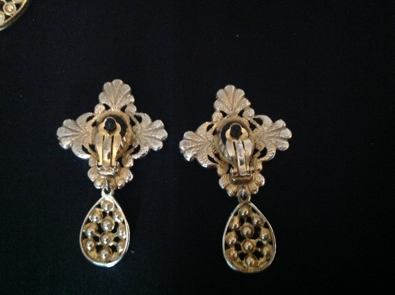 YSL statement necklace and earrings image 3