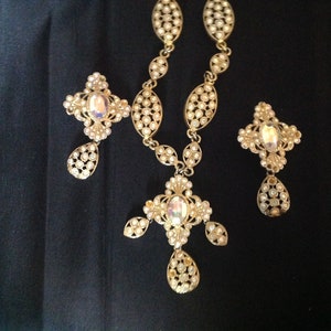 YSL statement necklace and earrings image 2
