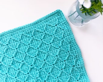 Diamonds Forever Washcloth pattern | crochet washcloth pattern | facecloth | crochet pattern | crochet dishcloth | dishcloth