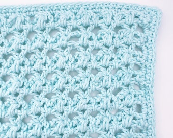 Whispering Puff Washcloth pattern | crochet washcloth pattern | facecloth | crochet pattern | crochet dishcloth | dishcloth