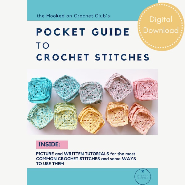 Guide de poche des points de crochet | guide du crochet | livre de point de crochet | Points de crochet | tuto au crochet