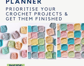 Planificateur de projet au crochet | planificateur au crochet | Guide de projet au crochet | Planificateur d'artisanat | Planificateur de projets d’artisanat | Planificateur de tricot | Tricot