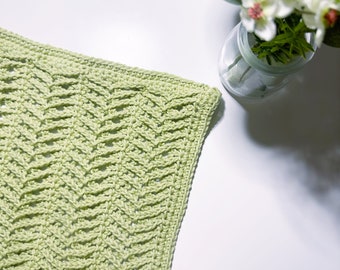 Green Leaves Washcloth pattern | crochet washcloth pattern | facecloth | crochet pattern | crochet dishcloth | dishcloth
