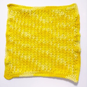 Golden Ridge Washcloth pattern crochet washcloth pattern facecloth crochet pattern crochet dishcloth dishcloth image 2