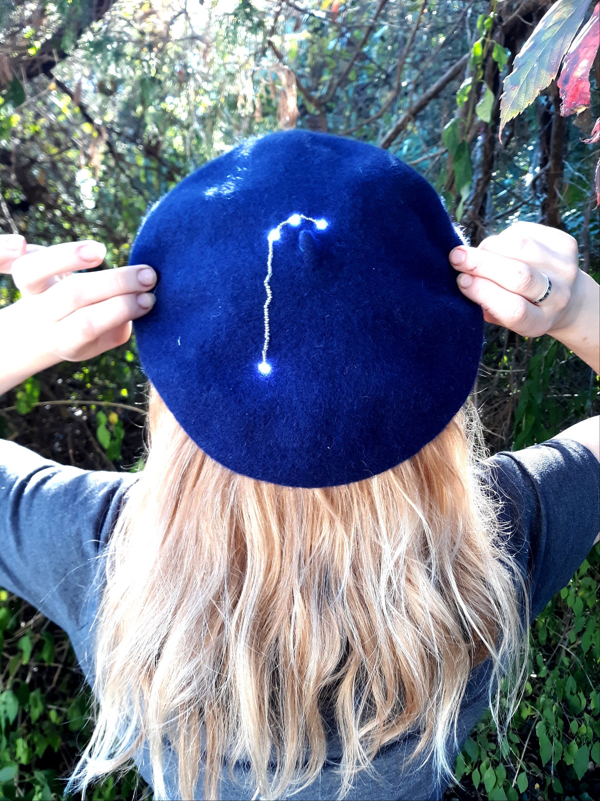 Aries Zodiac Beret With LED Lights 