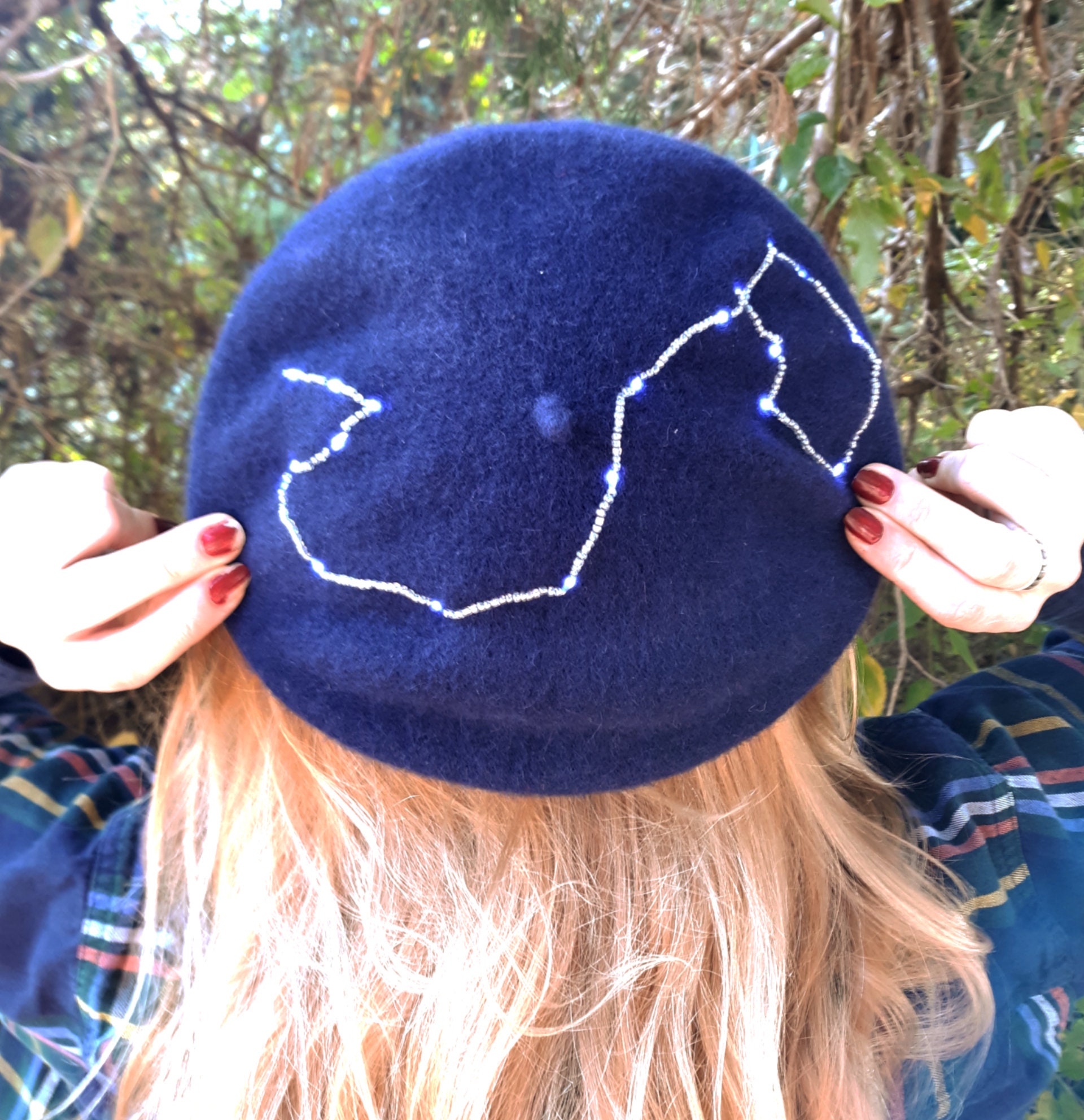 Scorpio Zodiac Beret With LED Lights 