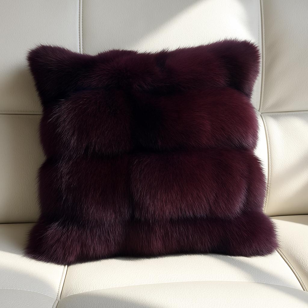 Purple Fur Pillow Australia