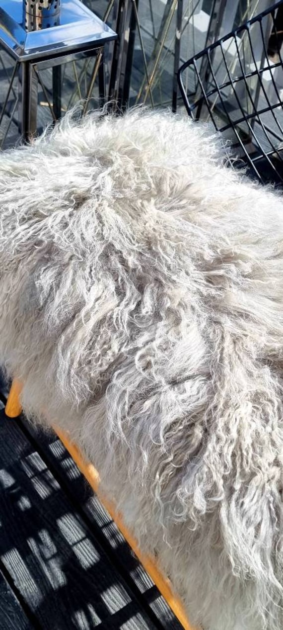 Bench fur throw sale
