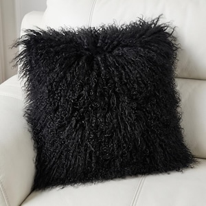 Mongolian Fur Cushions from Homenvi on Etsy