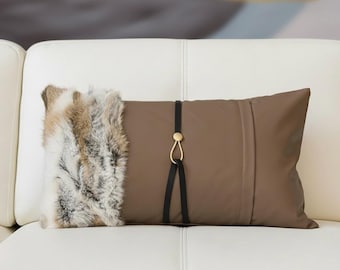 Rabbit Fur Cushions from Homenvi on Etsy