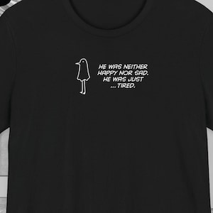 Unisex punpun tee, Neither happy nor sad, punpun manga shirt, japanese streetwear