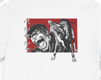 maglietta Berserk, t-shirt bifacciale, streetwear giapponese