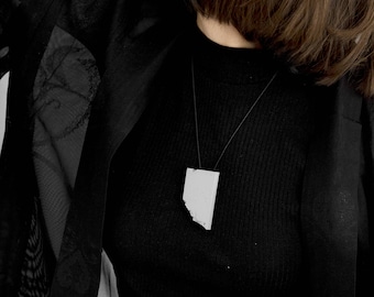 THE WALL, concrete necklace, wearable architecture