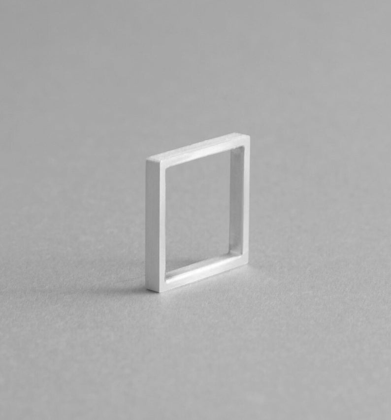 Square modern ring