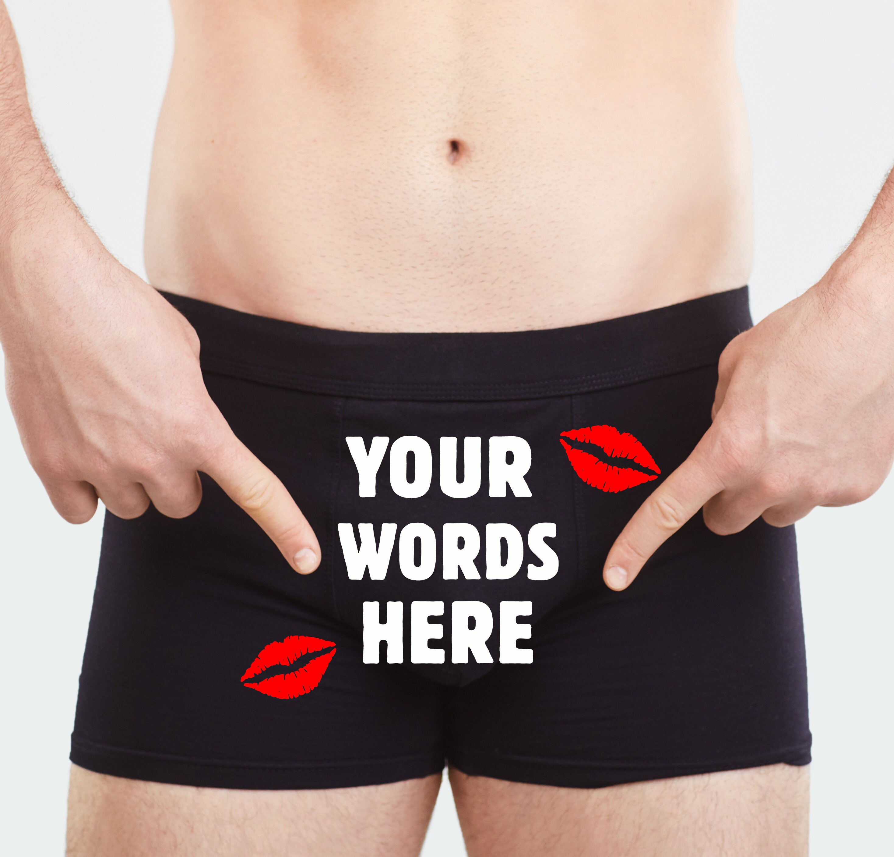 Custom Underwear Underwear With Words Personalized Men's Etsy
