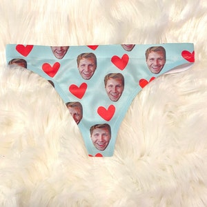 Custom Face Panties, Thong Panties, Personalized Thongs With Your Face