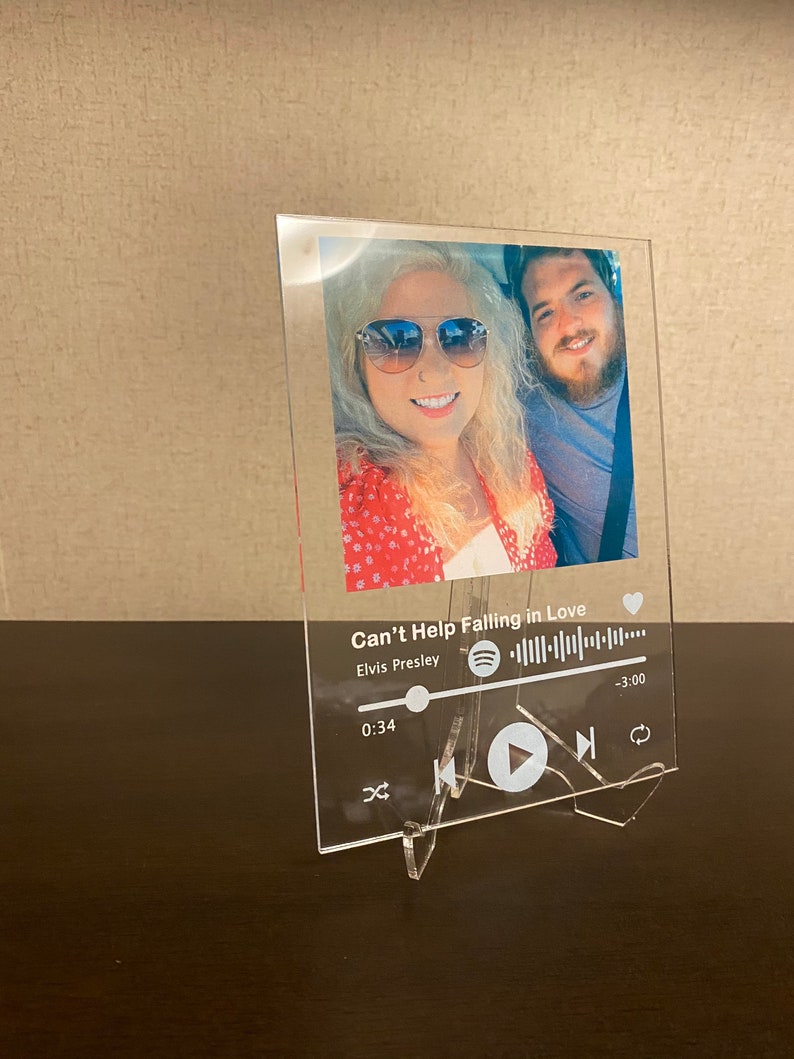 Spotify Glass Plaque 5x7 Acrylic Custom Song Frame