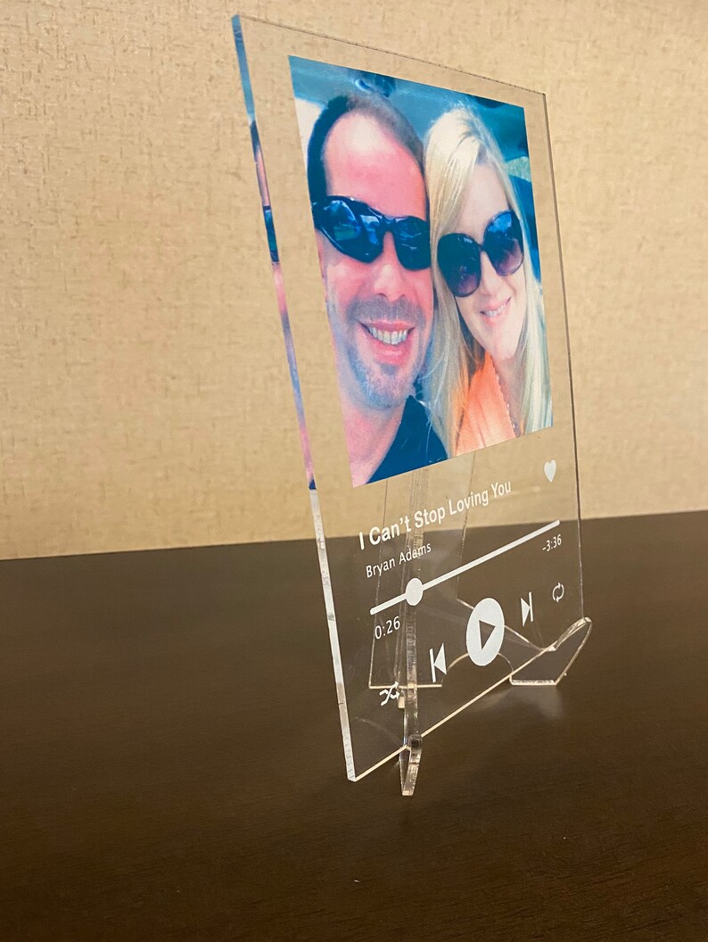 Spotify Glass Plaque 5x7 Acrylic Custom Song Frame