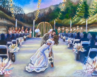 Live Wedding Painter- Retainer! Event Painting, Wedding Painter St. Louis