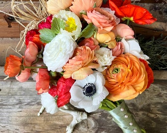 NC Bridal Bouquet from Pittsboro, North Carolina, Fresh Cut NC Wedding Flowers from our Chatham County Flower Farm