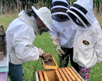 NC Bee Hive Tour Experience (for 2 Adults), 90 Minute Hands-on Workshop Gift Certificate for Two People