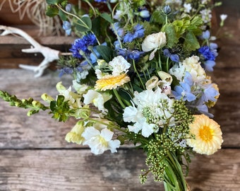 Celebration of Life Flowers Sustainably Grown on our Pittsboro, NC Flower Farm, Sympathy Flowers, Local Flowers