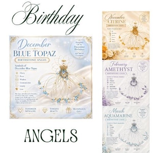 Birthstone Wire Angel Ornament, Handmade Birthday Gift, Choose Your Month