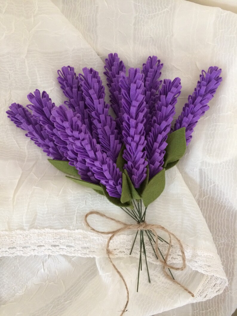 Felt Lavender Lavender Bouquet Felt Lavender Bouquet Etsy