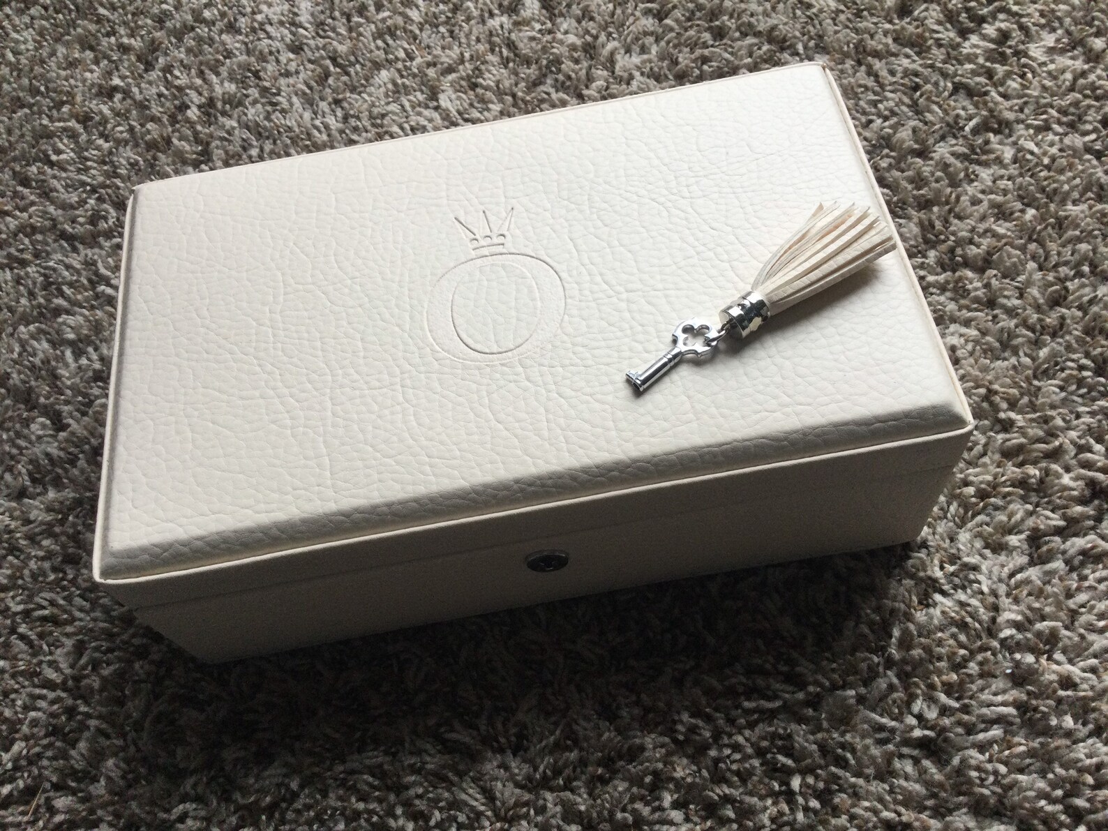 Pandora leather jewelry box. Two layers. With KEY. Limited Etsy