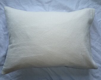 Natural Color Undyed - Higher Weight - 300 GSM - 100% Organic Cotton Flannel - Pillowcase - not bleached - GOTS Certified