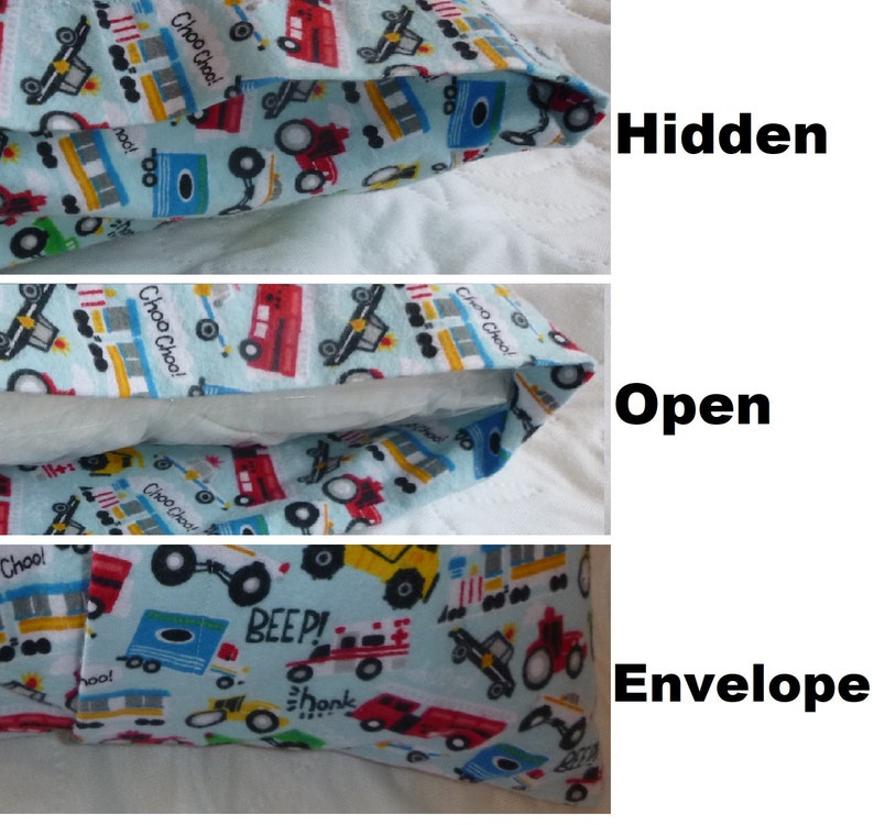 Made to Order Cotton Flannel Pillowcase Colorful Outlined Cats